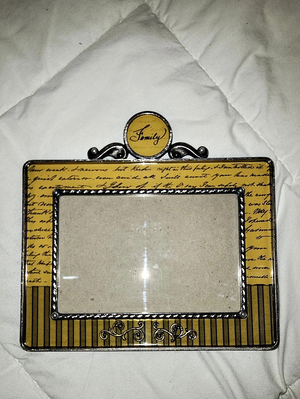 Thompson Family Decorative 4X6" Photo Picture Frame Gold & Black